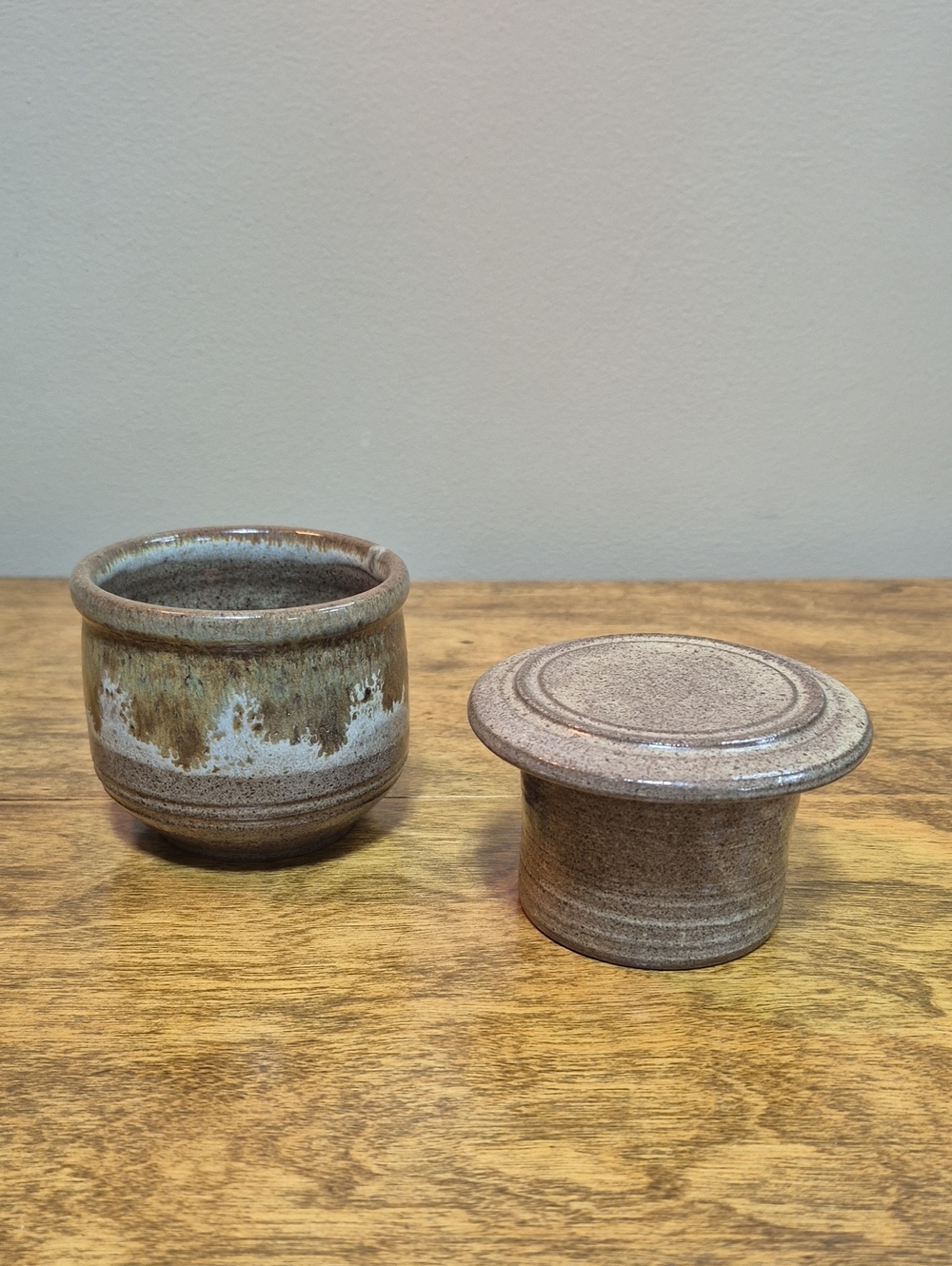 HANDCRAFTED Studio Art Pottery French Butter Bell Crock Butter Keeper